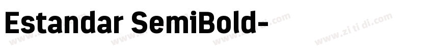 Estandar SemiBold字体转换